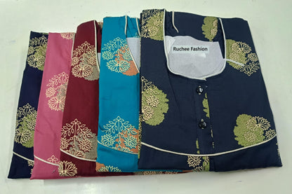 Megya 1706 Ruchee Fashion Cotton Night Gowns Manufacturer India