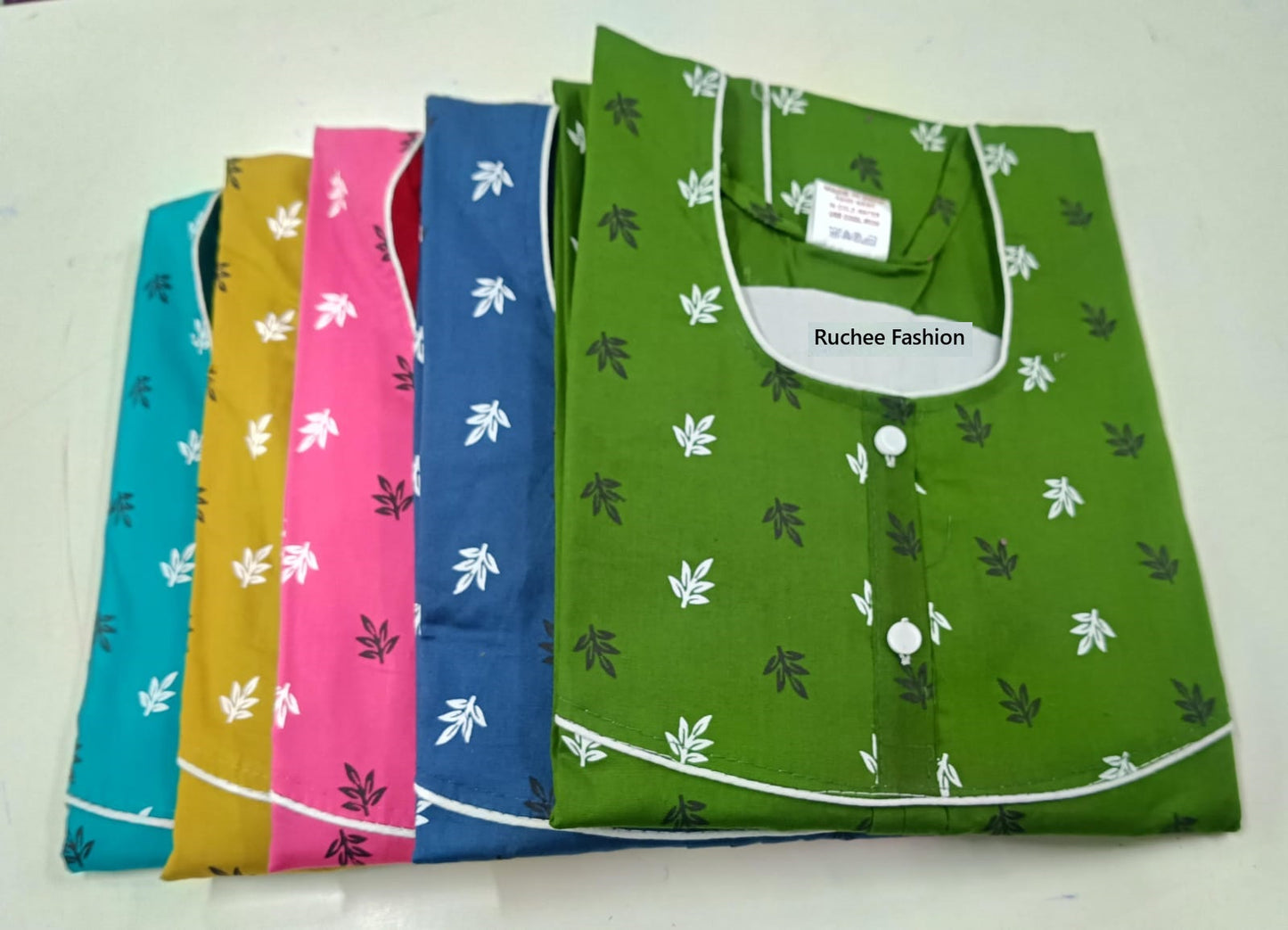 Megya 1706 Ruchee Fashion Cotton Night Gowns Manufacturer India