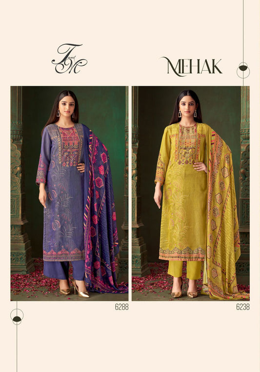 Mehak Tm Tissue Pant Style Suits Exporter