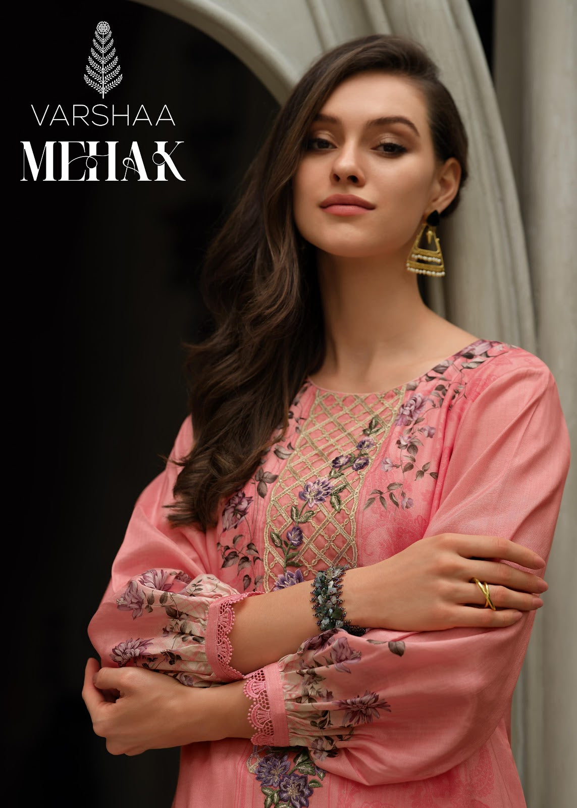 Mehak Varsha Fashions Viscose Muslin Pant Style Suits Manufacturer Ahmedabad