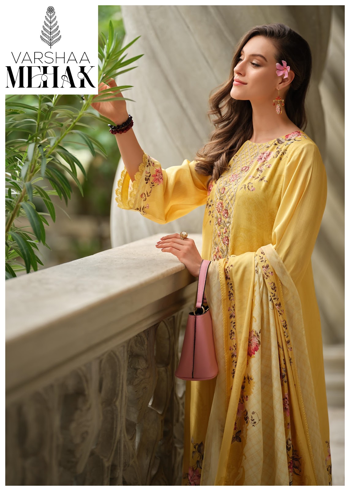 Mehak Varsha Fashions Viscose Muslin Pant Style Suits Manufacturer Ahmedabad