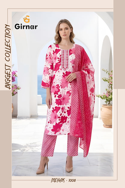 Mehak Vol 1 Girnar Readymade Cotton Pant Suits Exporter Gujarat