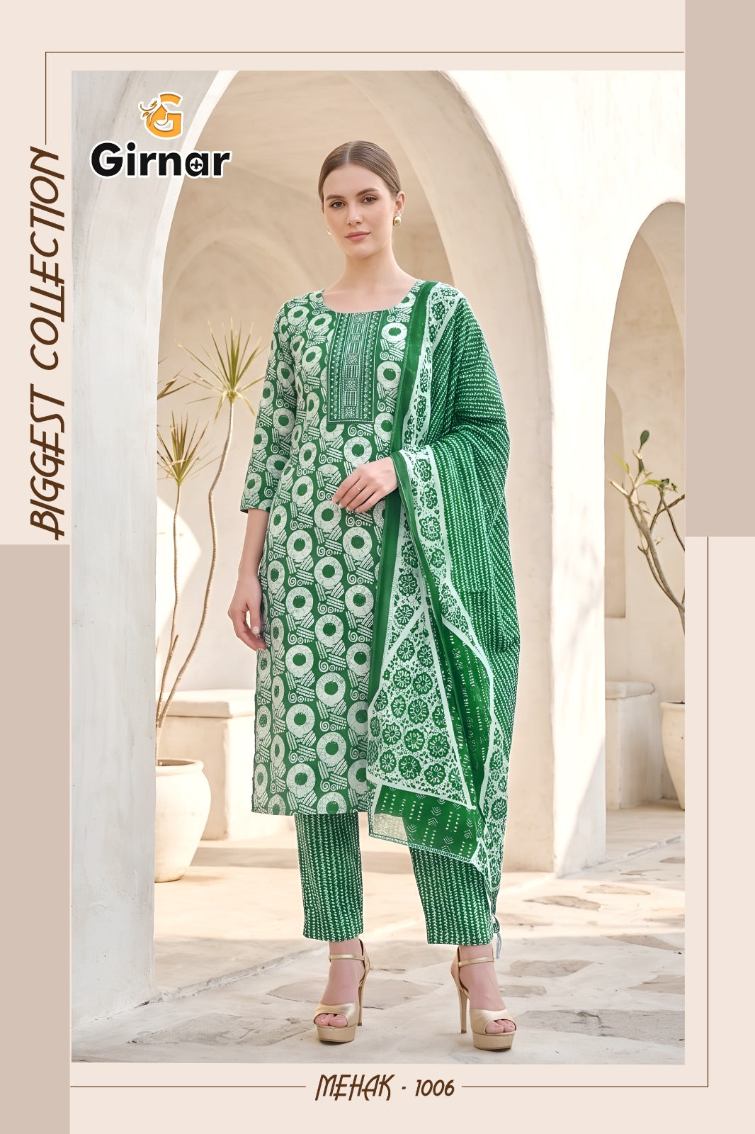 Mehak Vol 1 Girnar Readymade Cotton Pant Suits Exporter Gujarat