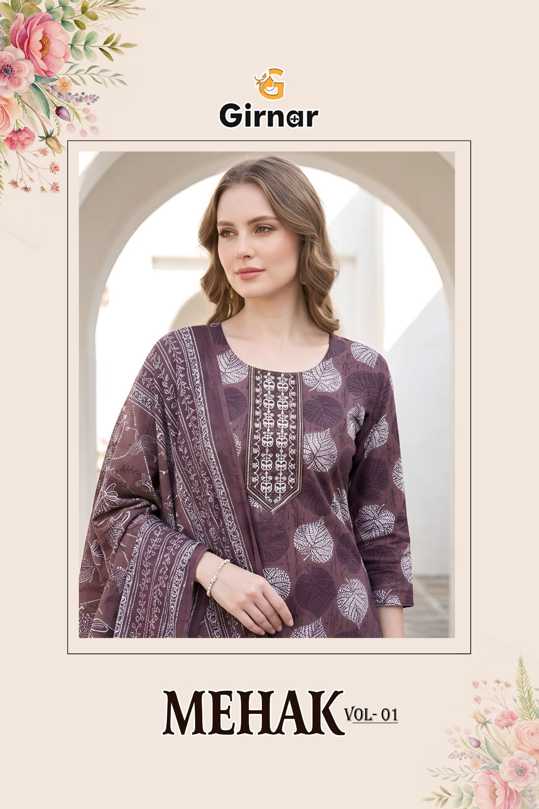 Mehak Vol 1 Girnar Readymade Cotton Pant Suits Exporter Gujarat