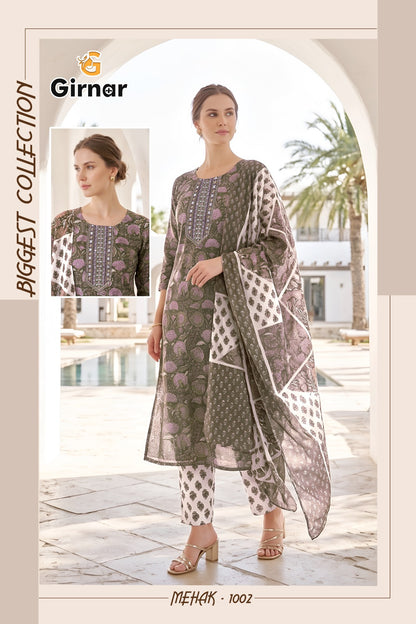 Mehak Vol 1 Girnar Readymade Cotton Pant Suits Exporter Gujarat