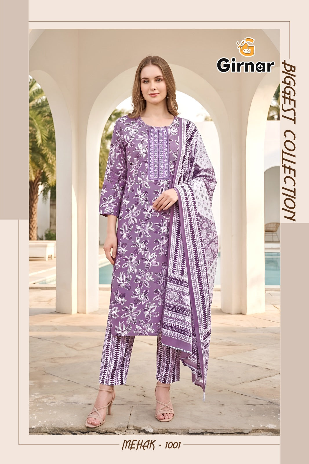 Mehak Vol 1 Girnar Readymade Cotton Pant Suits Exporter Gujarat