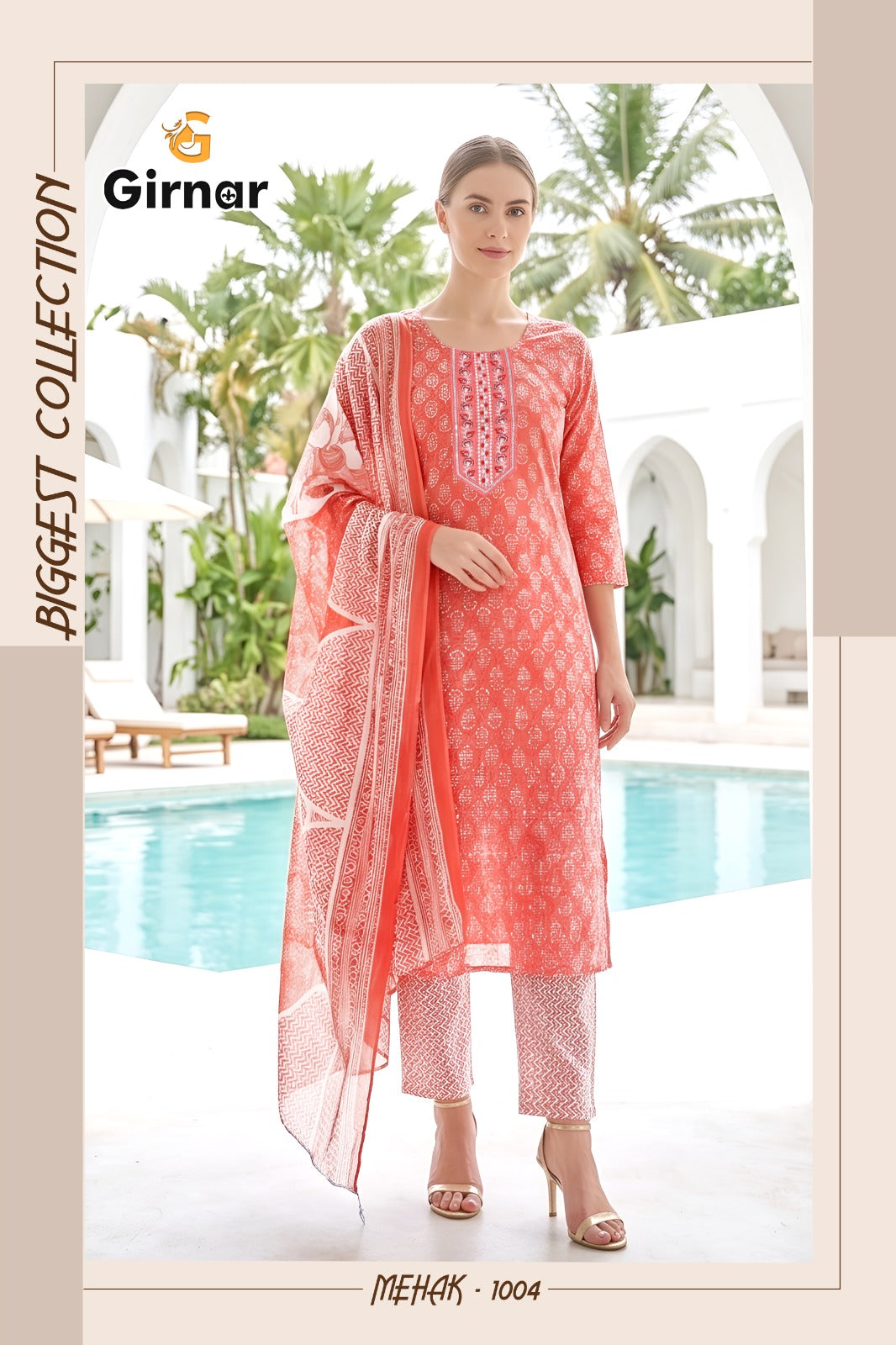 Mehak Vol 1 Girnar Readymade Cotton Pant Suits Exporter Gujarat