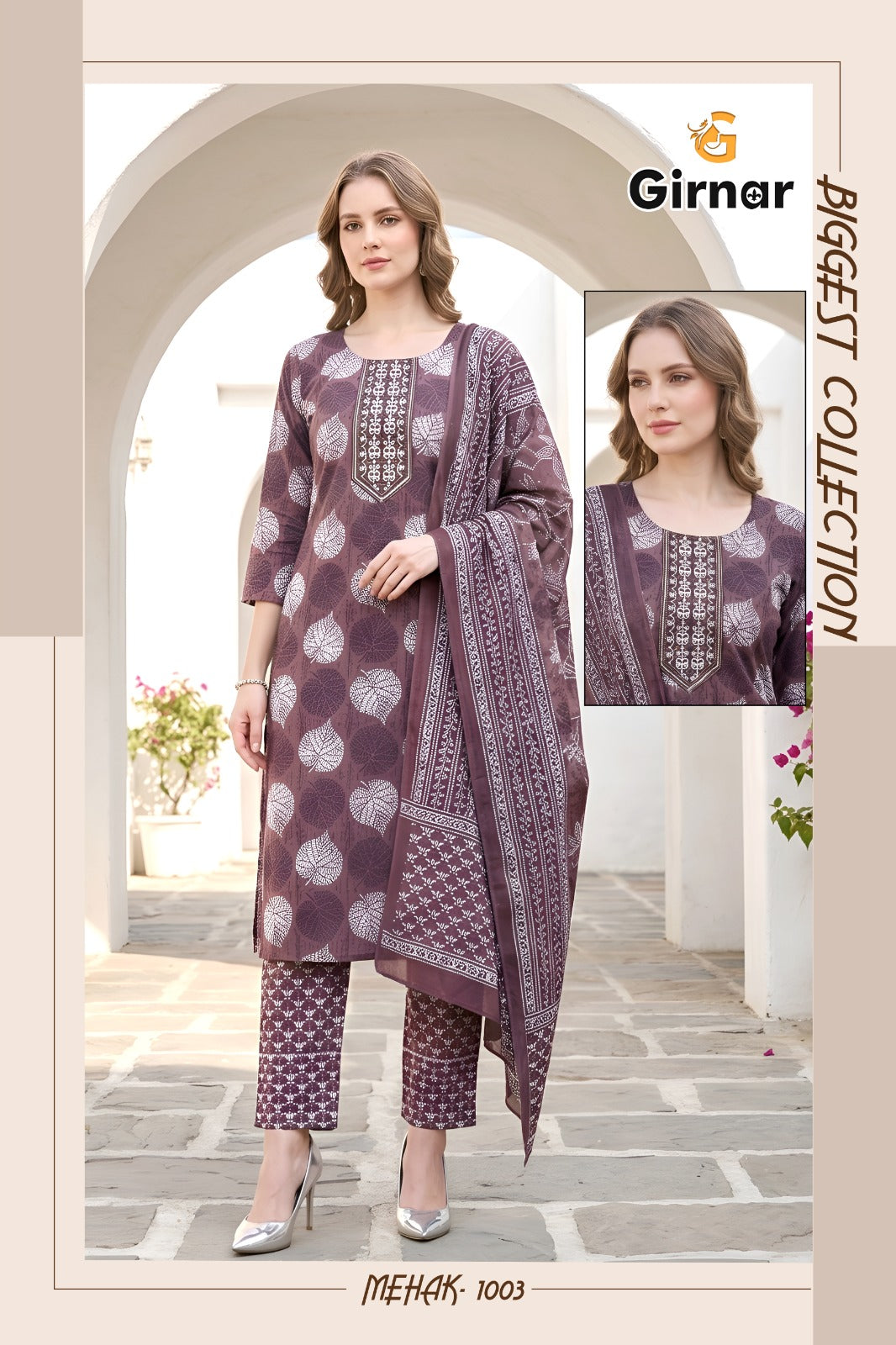 Mehak Vol 1 Girnar Readymade Cotton Pant Suits Exporter Gujarat