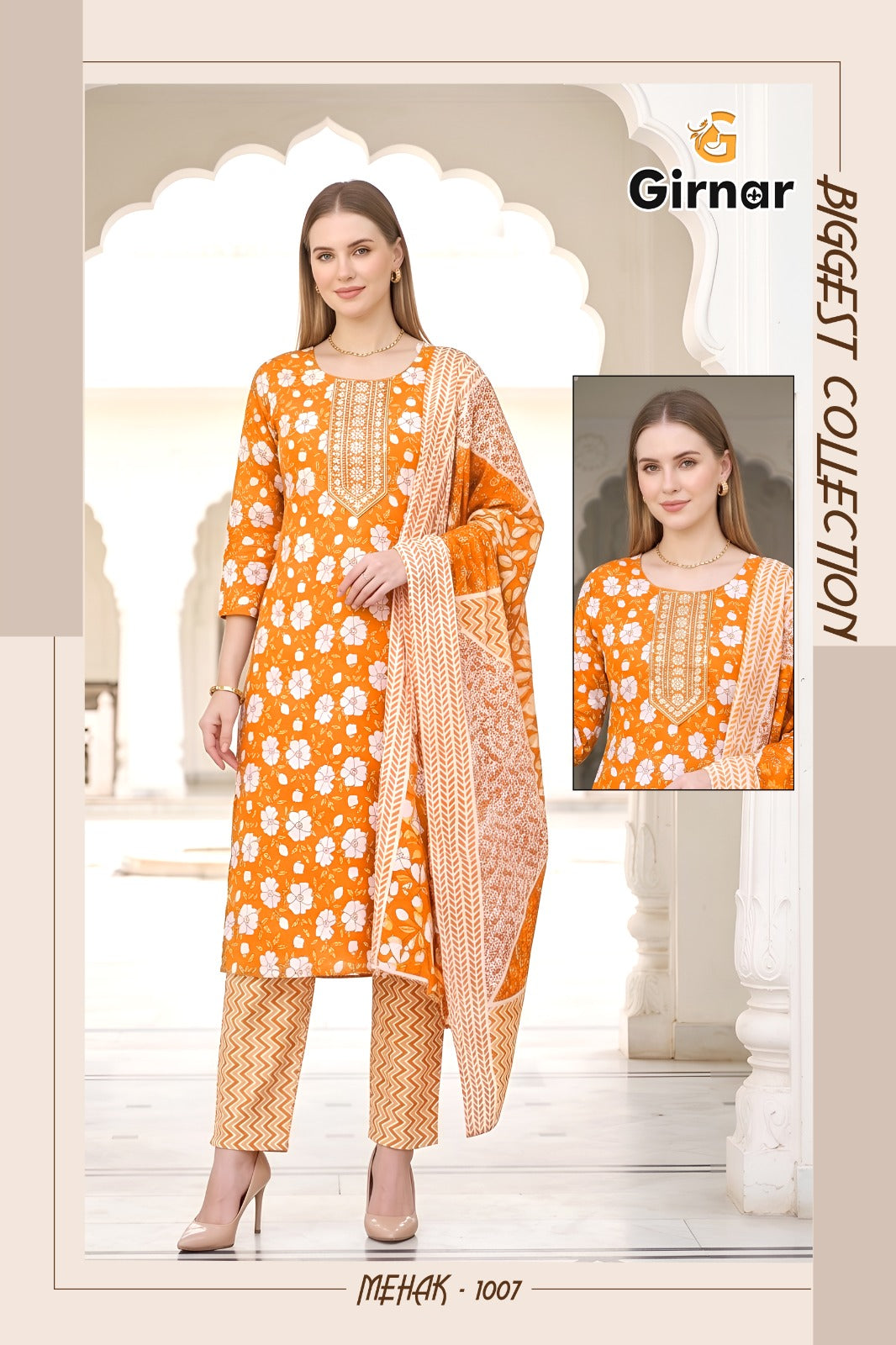 Mehak Vol 1 Girnar Readymade Cotton Pant Suits Exporter Gujarat