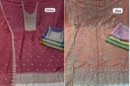 Mehar-Jiya Nayandeep Viscose Salwar Suits Exporter Ahmedabad