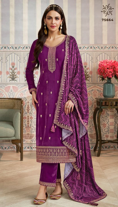 Mehar Kuleesh Vinay Fashion Llp Velvet Suits Supplier Gujarat