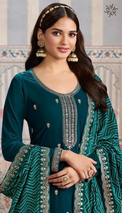 Mehar Kuleesh Vinay Fashion Llp Velvet Suits Supplier Gujarat