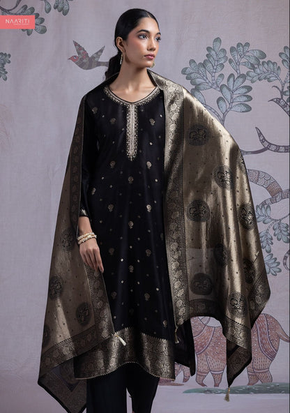 Mehar Naariti Silk Plazzo Style Suits Exporter Gujarat