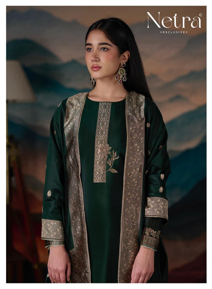 Mehar Netra Woven Silk Pant Style Suits Wholesaler Ahmedabad