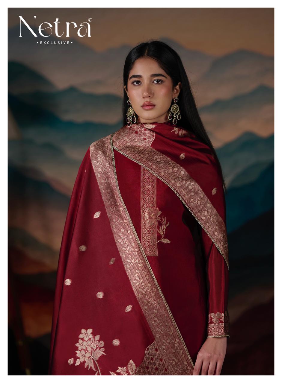 Mehar Netra Woven Silk Pant Style Suits Wholesaler Ahmedabad