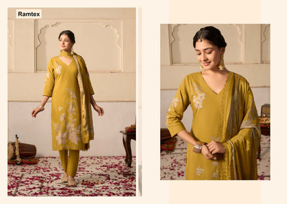 Mehar Ramtex Cotton Pant Style Suits Supplier India