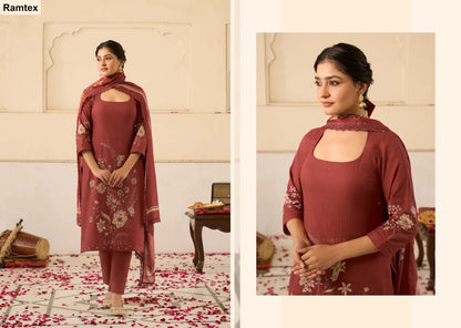 Mehar Ramtex Cotton Pant Style Suits Supplier India