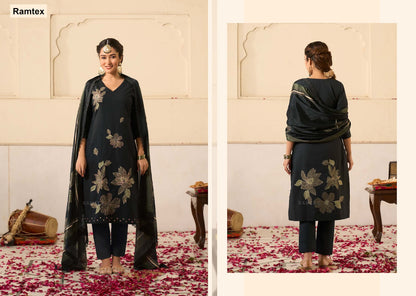 Mehar Ramtex Cotton Pant Style Suits Supplier India