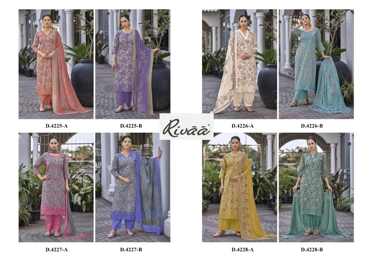Mehar Rivaa Lawn Pakistani Salwar Suits Supplier India