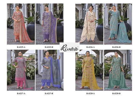 Mehar Rivaa Lawn Pakistani Salwar Suits Supplier India