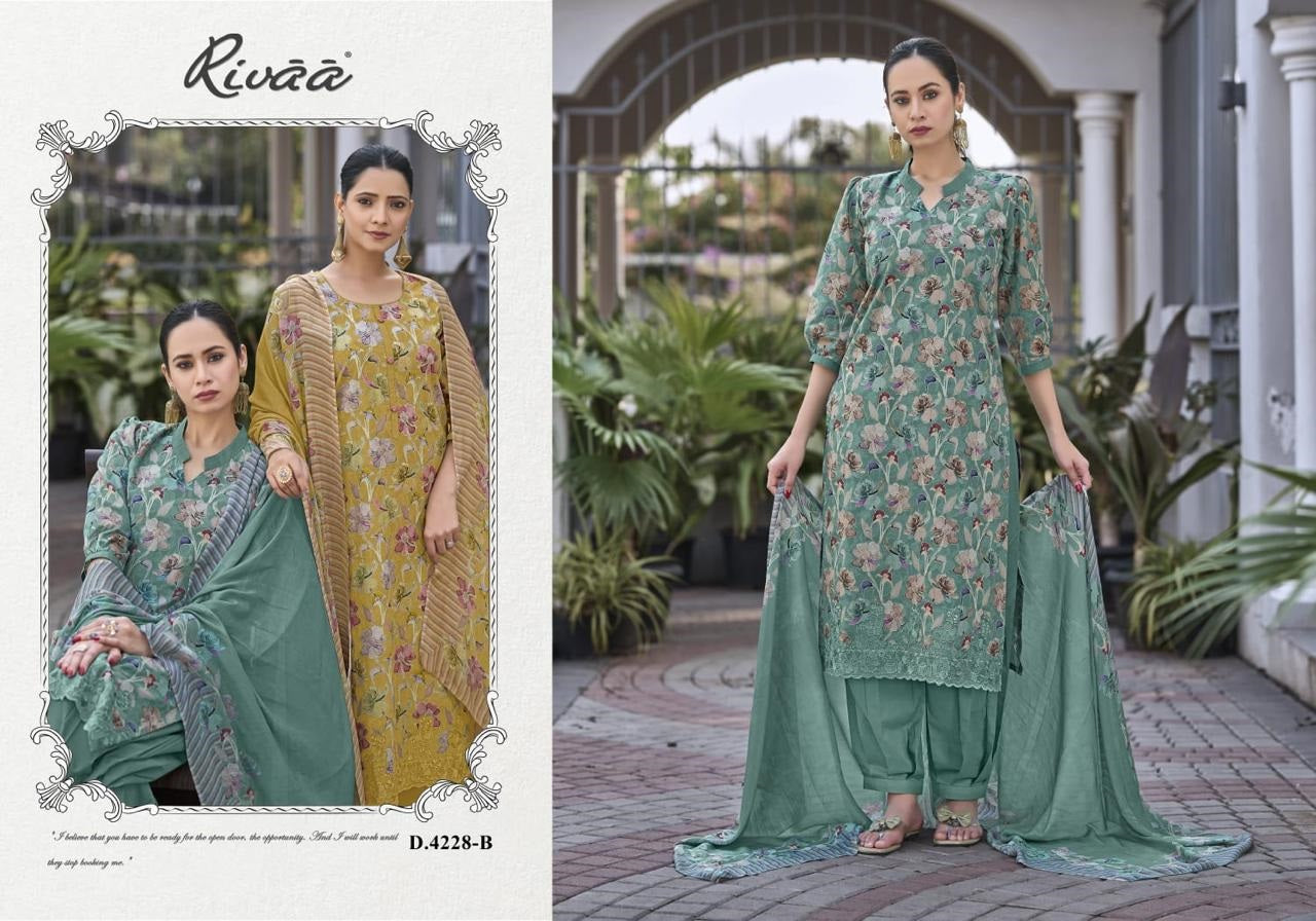 Mehar Rivaa Lawn Pakistani Salwar Suits Supplier India