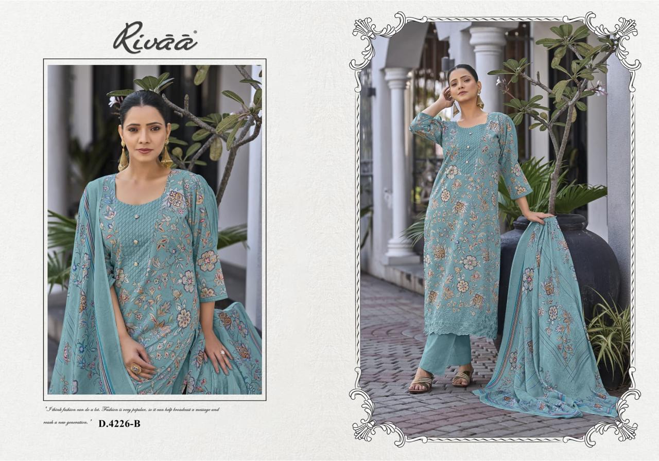 Mehar Rivaa Lawn Pakistani Salwar Suits Supplier India