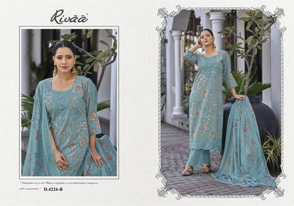 Mehar Rivaa Lawn Pakistani Salwar Suits Supplier India