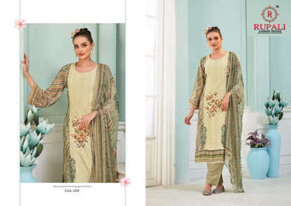 Mehar Rupali Natural Crape Pant Style Suits Exporter Ahmedabad