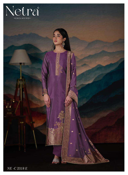 Mehar Vol 2 Netra Woven Silk Pant Style Suits Wholesale Price