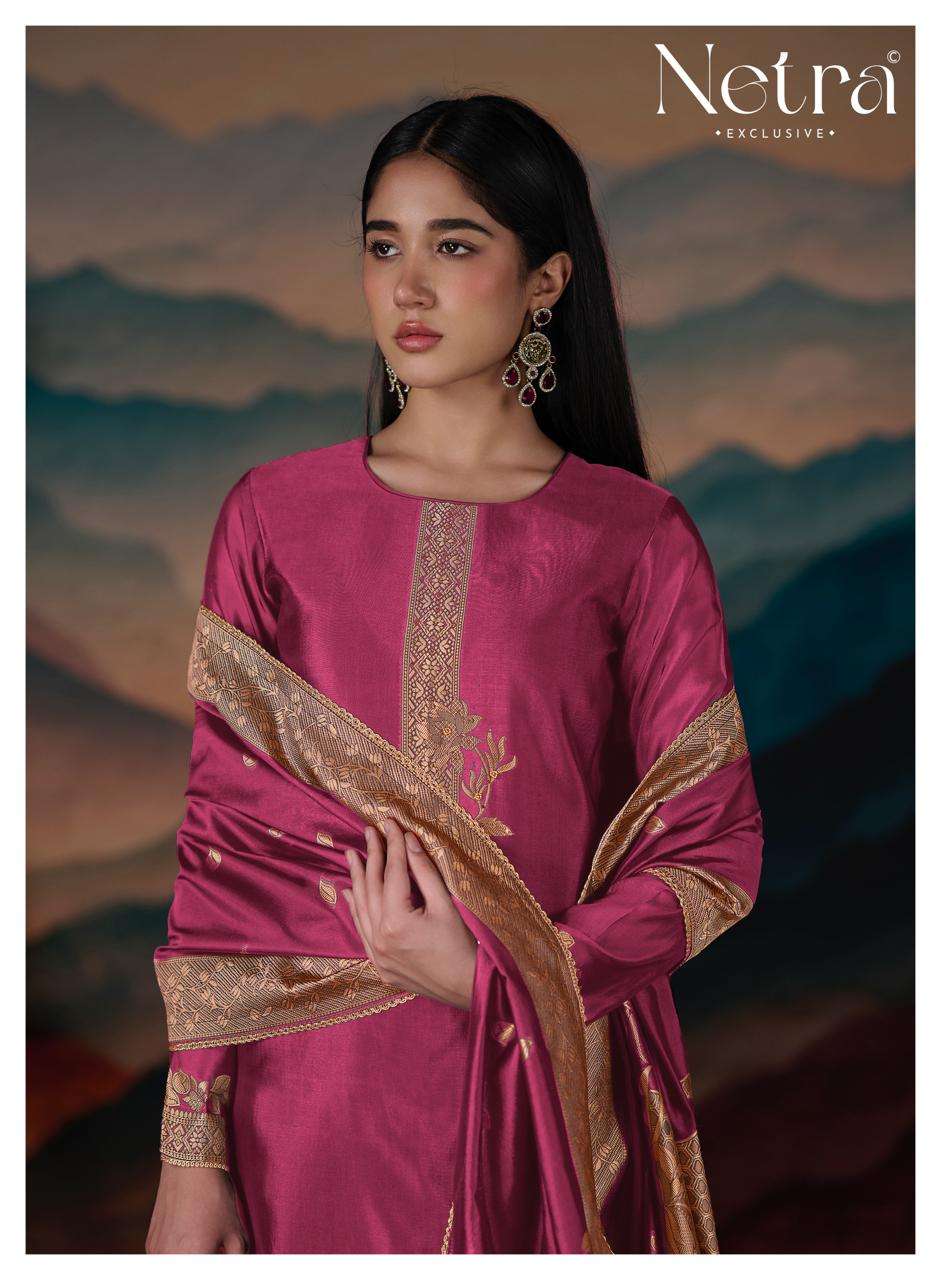 Mehar Vol 2 Netra Woven Silk Pant Style Suits Wholesale Price