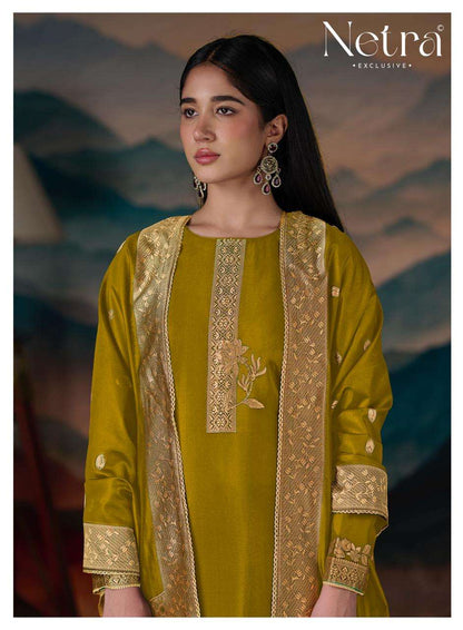 Mehar Vol 2 Netra Woven Silk Pant Style Suits Wholesale Price