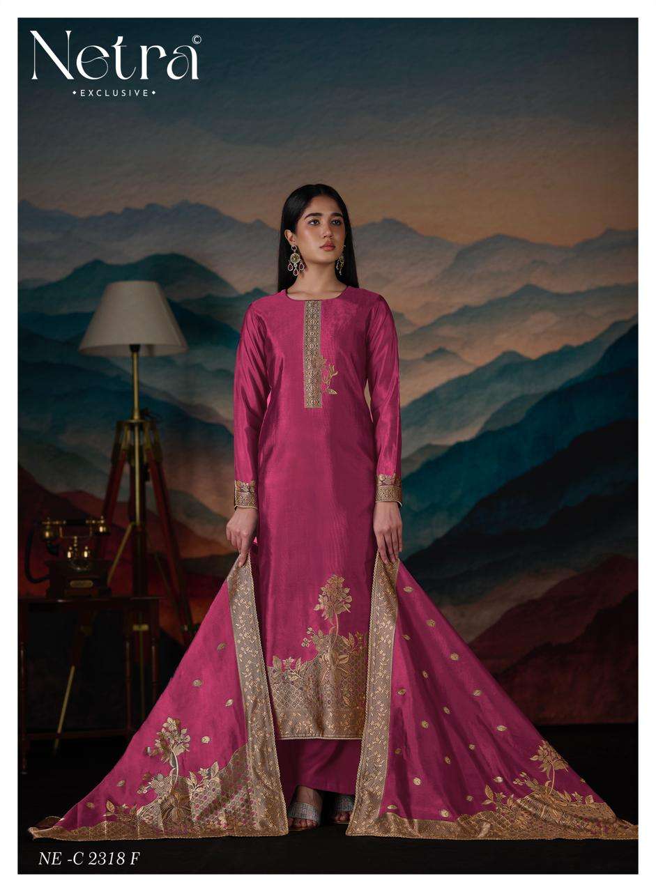Mehar Vol 2 Netra Woven Silk Pant Style Suits Wholesale Price