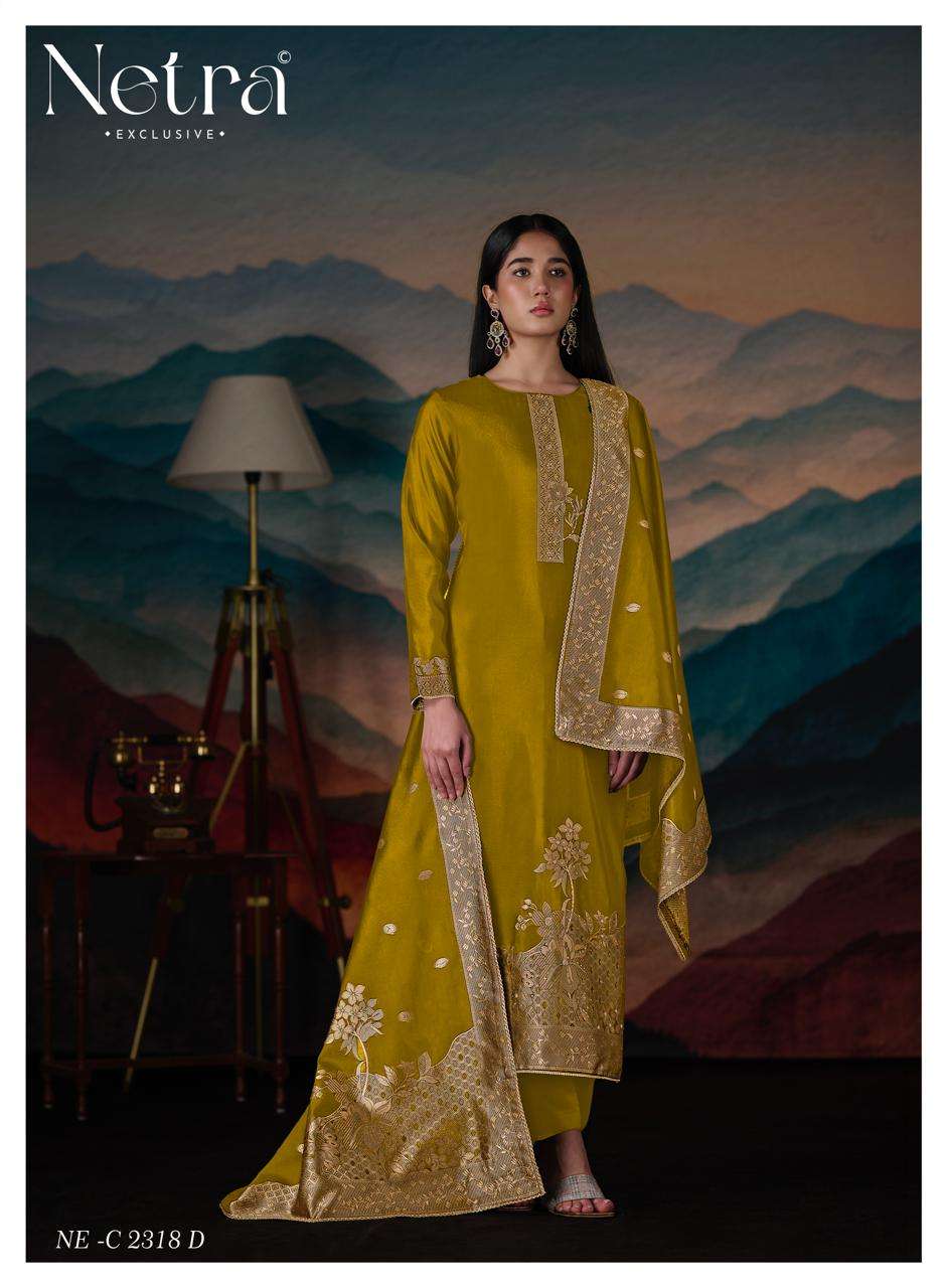 Mehar Vol 2 Netra Woven Silk Pant Style Suits Wholesale Price