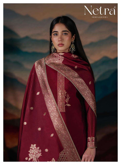 Mehar Vol 2 Netra Woven Silk Pant Style Suits Wholesale Price