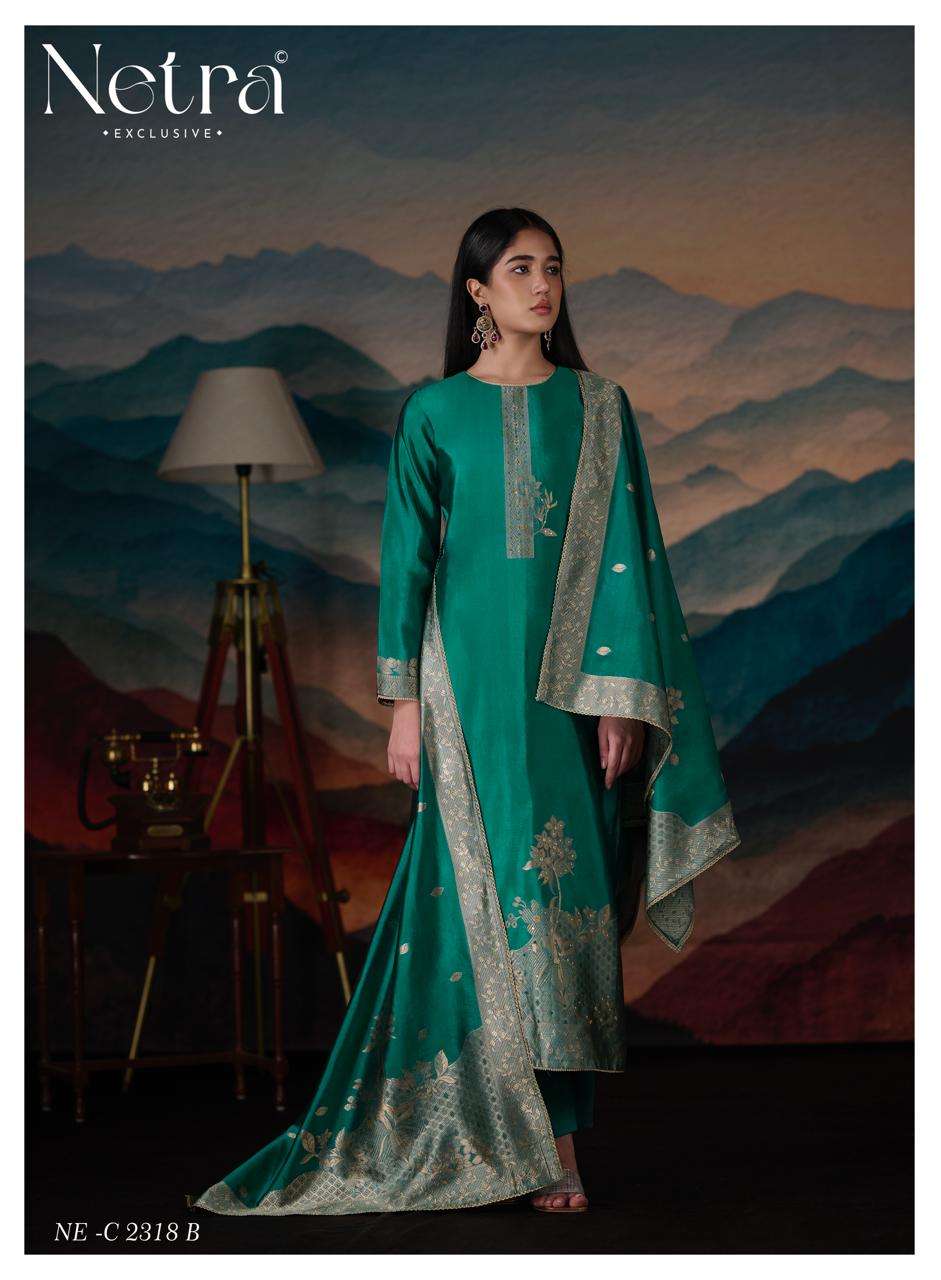 Mehar Vol 2 Netra Woven Silk Pant Style Suits Wholesale Price