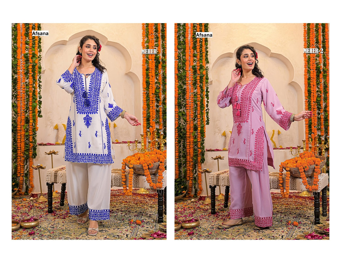 Meher Afsana Georgette Co Ord Set Supplier