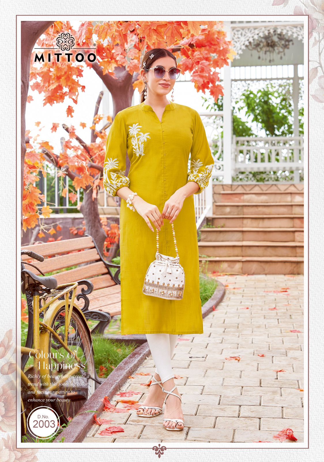 Meher Mittoo Rayon A-Line Kurti Supplier Ahmedabad