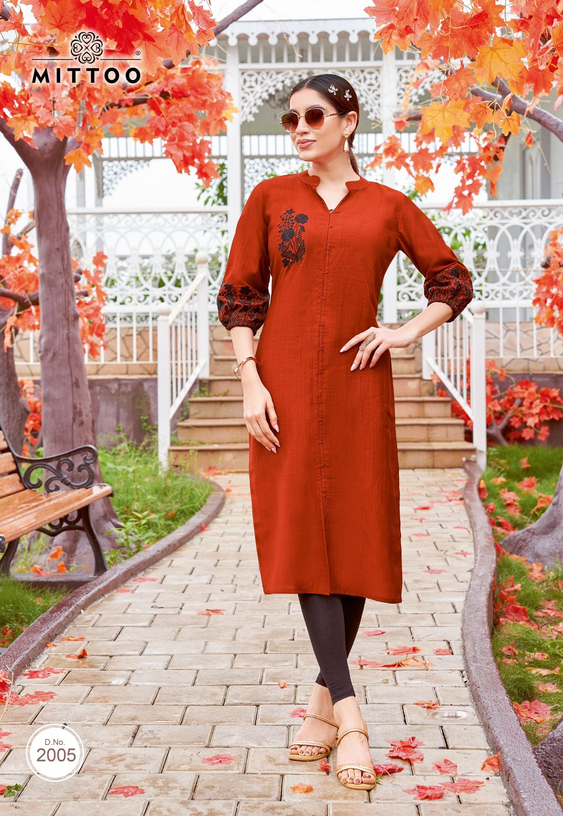 Meher Mittoo Rayon A-Line Kurti Supplier Ahmedabad