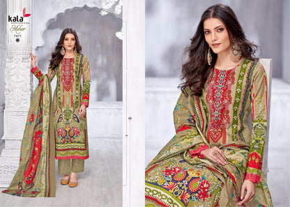 Meher Vol 11 Kala Pure Cotton Karachi Salwar Suits Supplier Gujarat