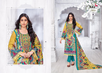 Meher Vol 11 Kala Pure Cotton Karachi Salwar Suits Supplier Gujarat