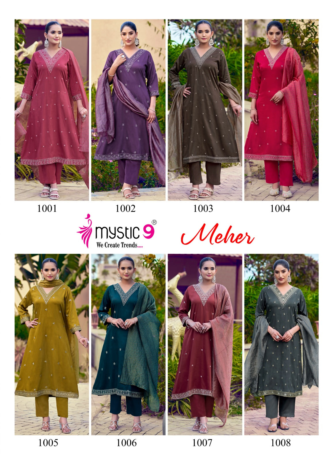Meher Vol 1 Mystic 9 Gaji Silk Readymade Anarkali Suits Manufacturer