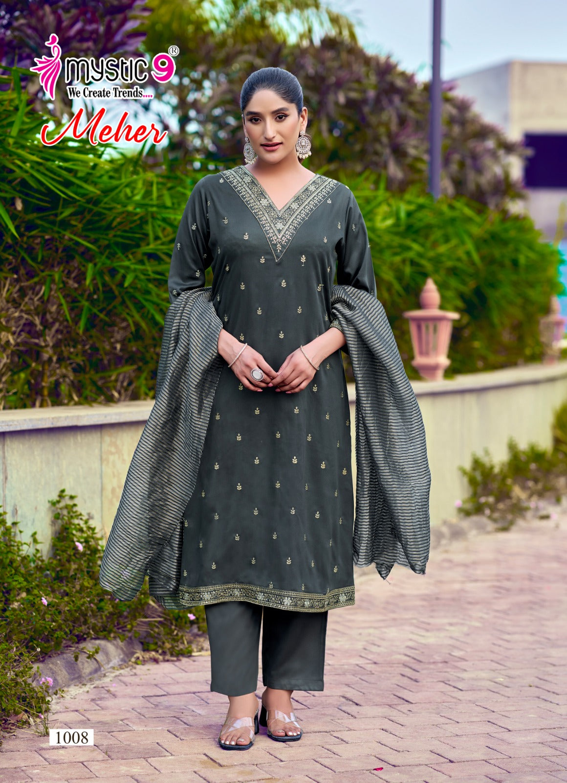 Meher Vol 1 Mystic 9 Gaji Silk Readymade Anarkali Suits Manufacturer