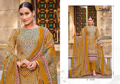 Meher Zulfat Designer Cotton Karachi Salwar Suits Wholesaler Ahmedabad