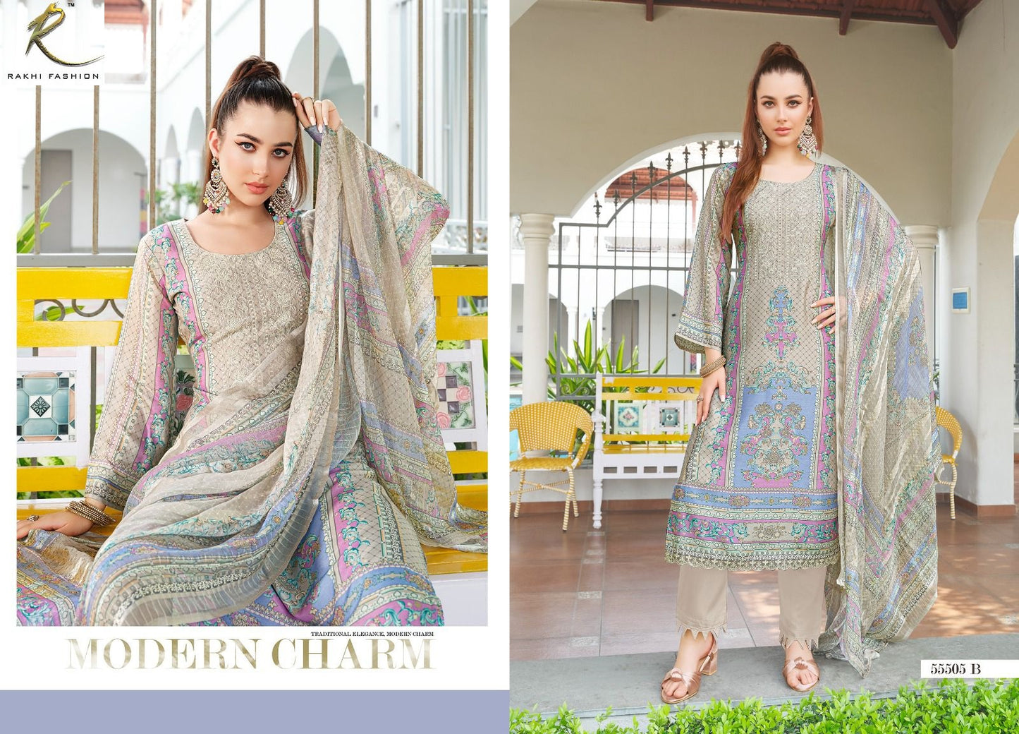 Meherbaan Rakhi Fashion Pure Viscose Pant Style Suits Manufacturer Gujarat
