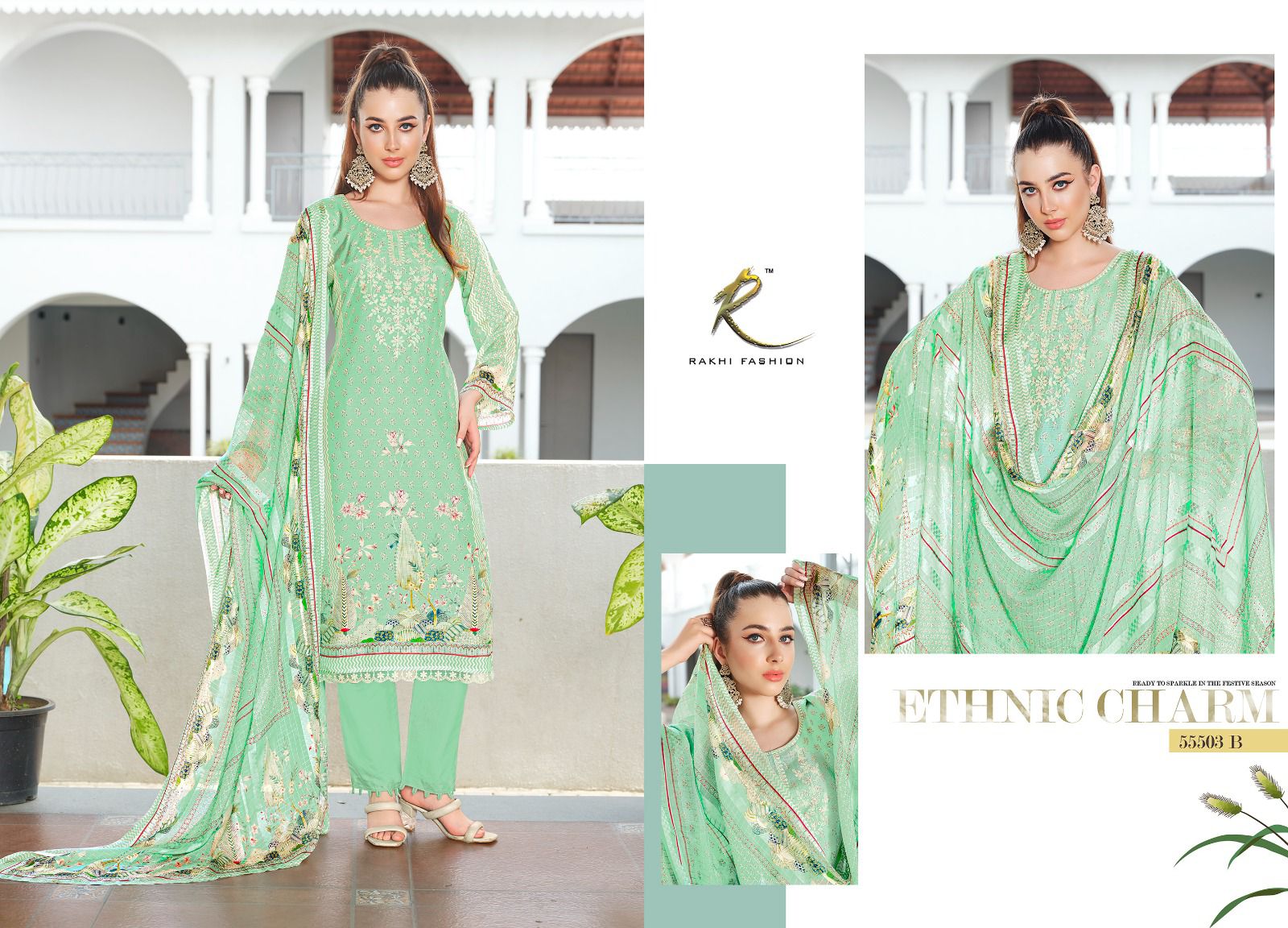Meherbaan Rakhi Fashion Pure Viscose Pant Style Suits Manufacturer Gujarat