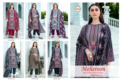 Meheroon Edition 11 Harshit Fashion Viscose Reyon Karachi Salwar Suits Supplier