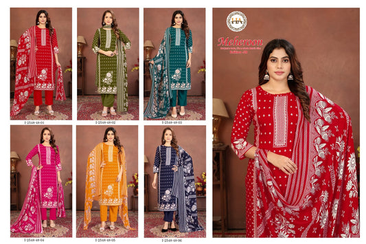 Meheroon Edition 20 Harshit Fashion Viscose Reyon Karachi Salwar Suits Supplier Gujarat