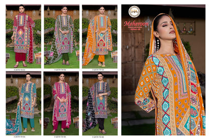 Meheroon Edition 23 Harshit Fashion Viscose Reyon Karachi Salwar Suits Exporter Gujarat