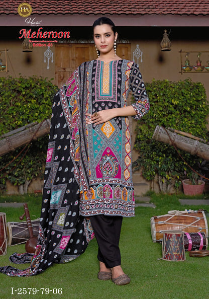 Meheroon Edition 23 Harshit Fashion Viscose Reyon Karachi Salwar Suits Exporter Gujarat