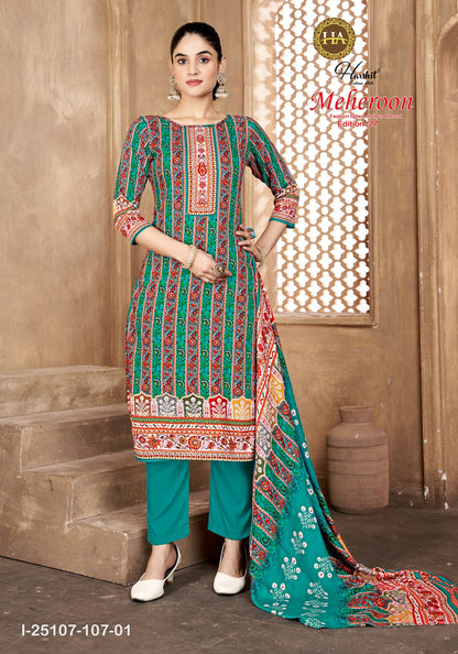 Meheroon Edition 27 Harshit Fashion Viscose Reyon Karachi Salwar Suits Exporter Gujarat